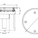 Водозабор с антивихревой крышкой ВЗ.620.1, д.165 2,0″ (внутр.), плитка